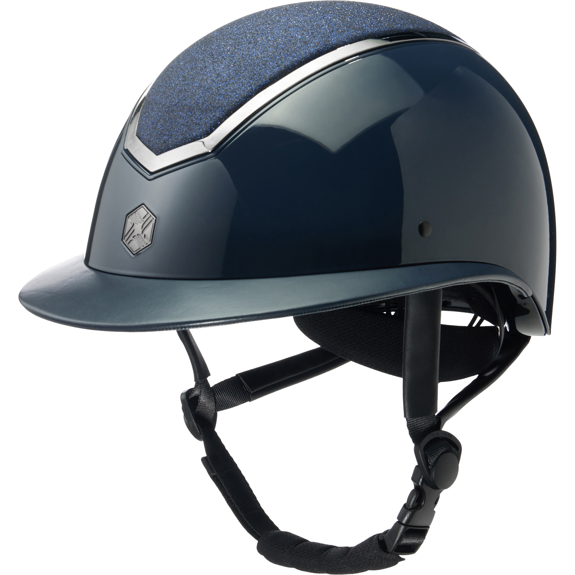 2025 Charles Owen Kylo Wide Peak Riding Helmet KYLOW - Navy Gloss / Pewter